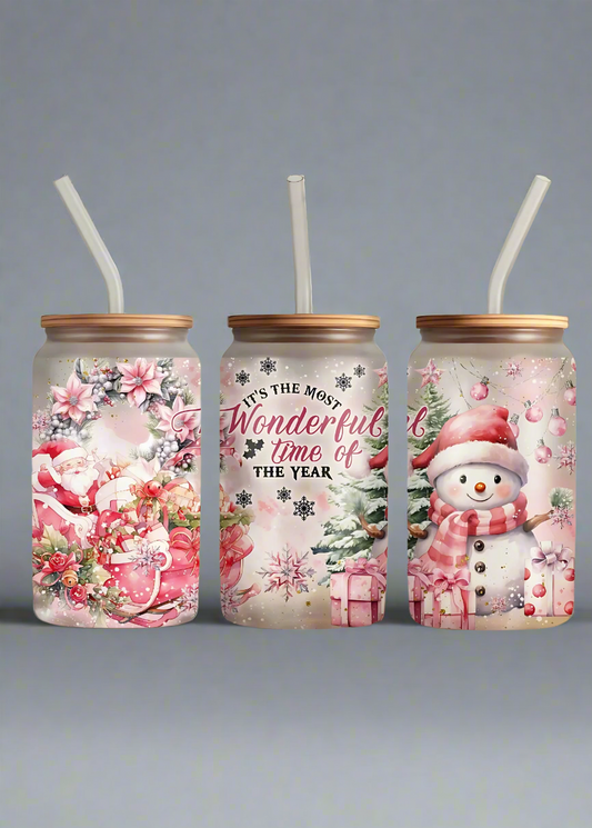 16oz Libbey Glass – “It’s the Most Wonderful Time of the Year”