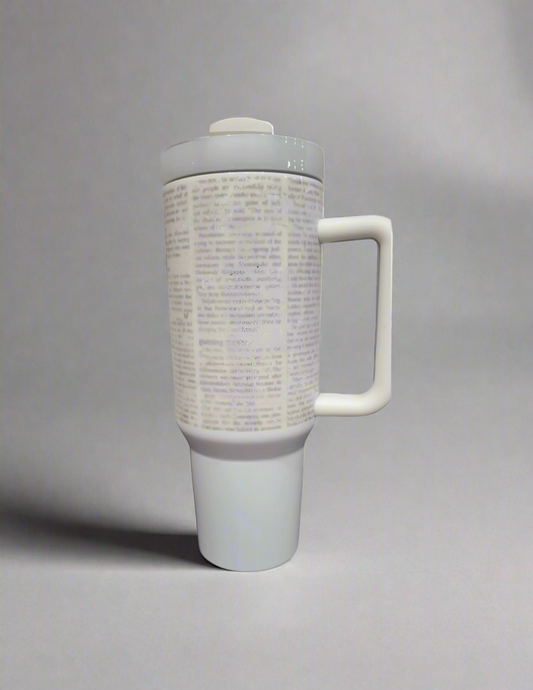 40oz Bookish Tumbler - "The Pages Are Calling"
